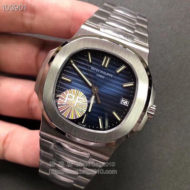 PATEK PHILIPPE手錶 最薄的鋼表之王5711鸚鵡螺 百達翡麗V2版男士表 百達翡麗高端男表  hds1345